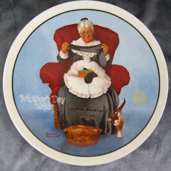 Limited Edition Knowles Norman Rockwell Mothers Day Plates Set of 8 1979-1986-SU - Picture 13 of 16